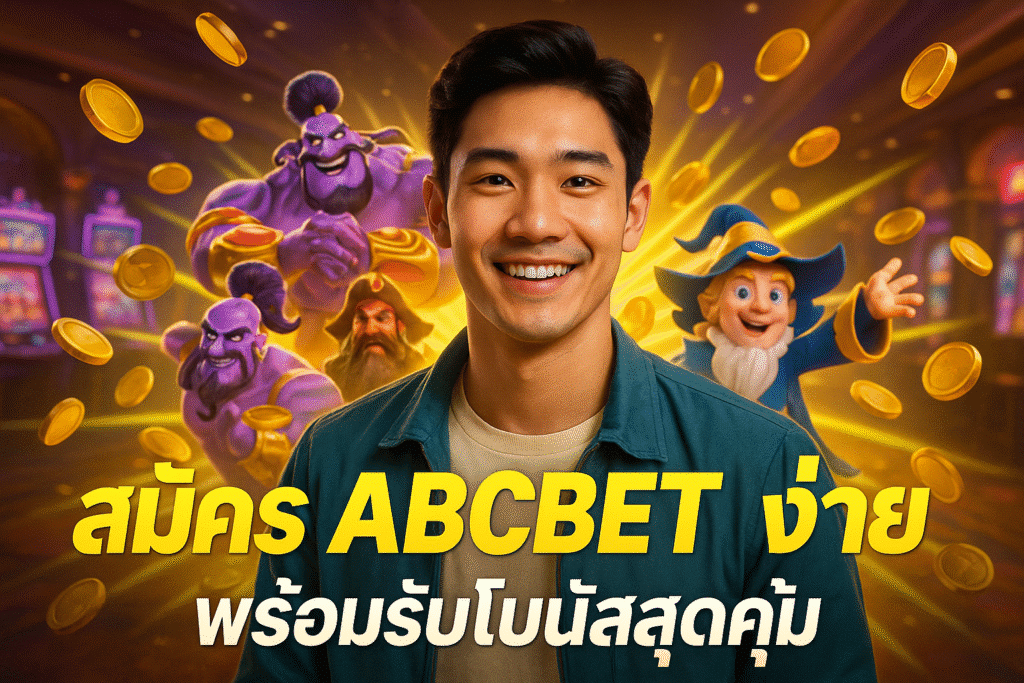 สมัคร ABCBET ง่าย พร้อมรับโบนัสสุดคุ้ม