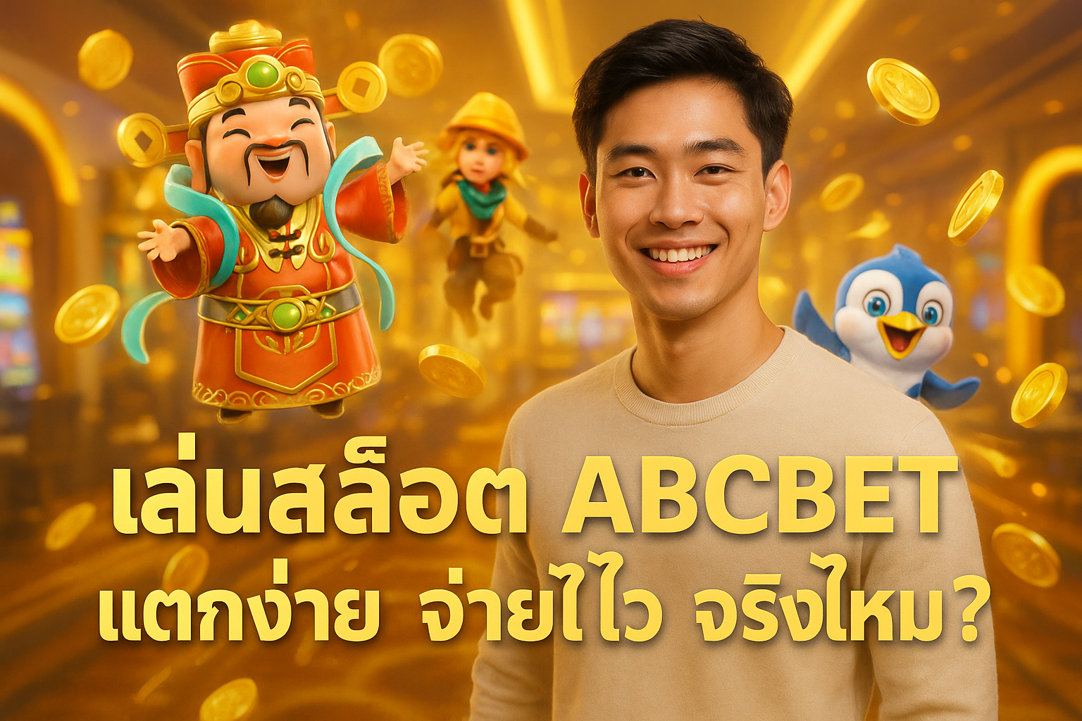 เล่นสล็อต ABCBET แตกง่าย จ่ายไว จริงไหม?